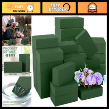 48 Packs Floral Foam Blocks - Wet  Dry Flower Arranging Kit, 5.5x3.1x1.8 Inch,