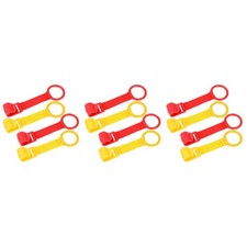 12Pcs Baby Pull Up Rings Durable Plastic Fabric Crib Handle Rings