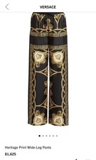 Versace wide leg Barocco/Medusa heritage Collection pants Size 44
