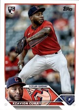 2023 Topps Xzavion Curry #513 Cleveland Guardians 26E