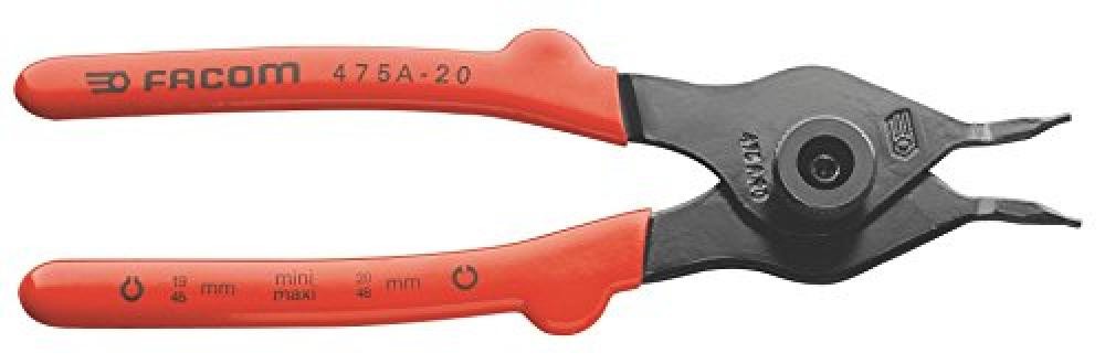 Pinza Reversibile Facom 475A.20 per Anelli Elastici 200mm | NUOVO Originale