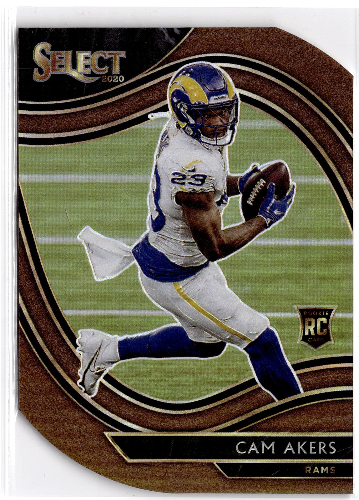 2020 Panini Select #355 Cam Akers Copper Prizm Die Cut #/355