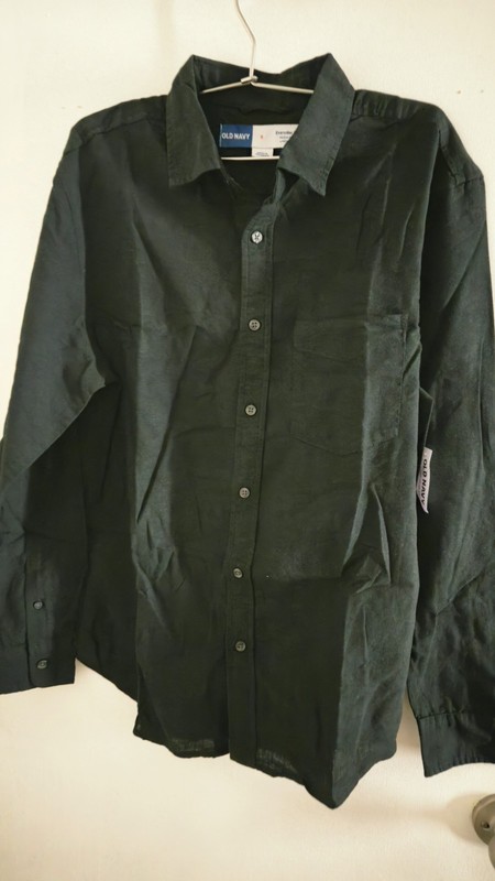 2 Camisas de manga larga Old Navy Color Azul Celeste Y Negro