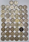 Roll of 50 Silver Mercury Dimes $5 Face Value 90% Silver Coins Mixed Dates