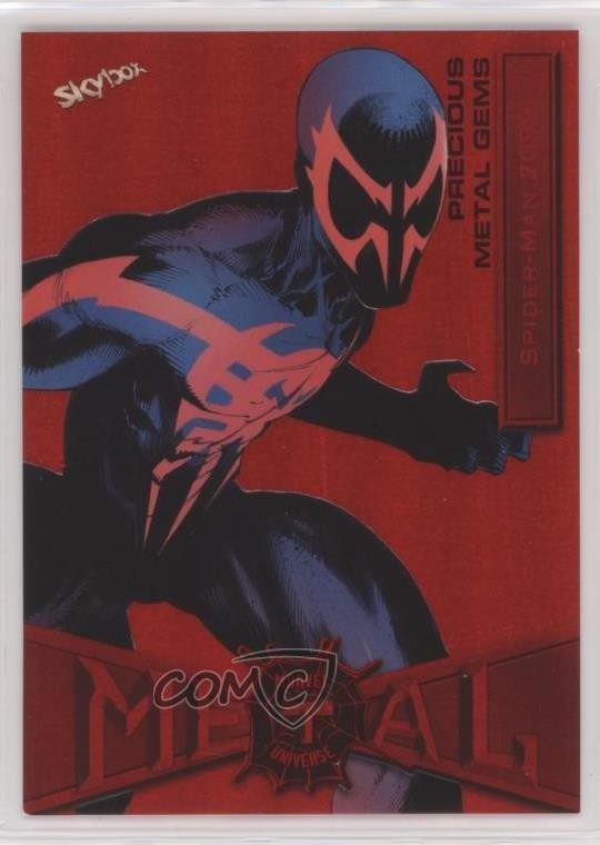 2022 Upper Deck Marvel Metal Universe PMG Red 97/100 Spider-Man 2099 #84 5oq