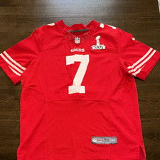 Nike San Francisco 49ers Colin Kaepernick 7 Super Bowl XLVII Jersey 44 Red