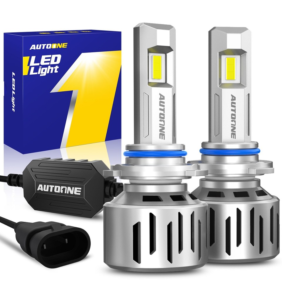 AUTOONE 9005 HB3 Headlight LED High Low Beam Headlamp White 6500K ...