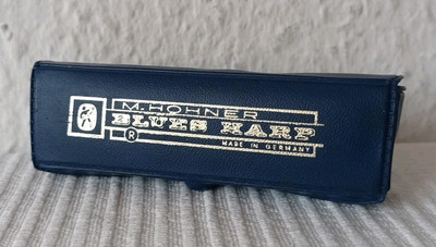 Mundharmonika M. Hohner, Blues Harp, Gebraucht und gut erhalten 