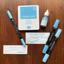 Stampin' Up TAHITIAN TIDE Classic INK PAD  INK Refill MARKER  Stampin  BLENDS