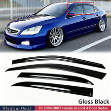 Window Visors Sun Rain Guard Fit 2003-2007 Honda Accord 4 Door Sedan Deflector