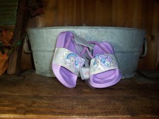 CAPELLI GIRLS TODDLER SANDALS SHOES UNICORN RAINBOW DESIGN SIZE 4-5 PURPLE NEW