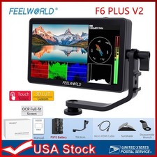 US FEELWORLD F6 Plus V2 Touch Screen DSLR Camera Field Monitor 6600mAH Battery