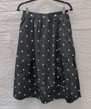 New Talbots Fit Flare Maxi Skirt Garden Dot Size PS