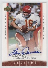 2006 UD Legends Legendary Signatures Len Dawson #21 Auto HOF 0v3