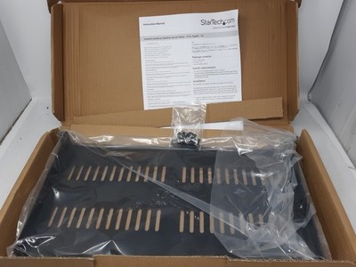StarTech.com 1U Vented Cantilever Shelf 10'' Depth Server Rack Mount CABSHELFV1U