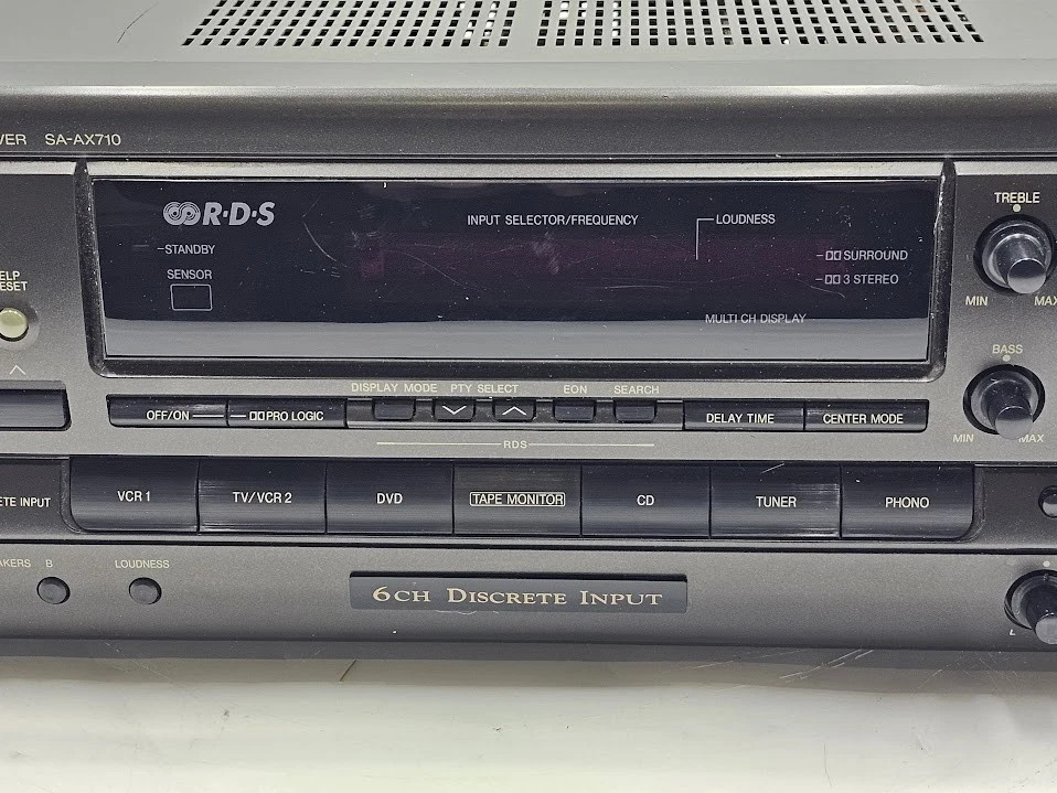 Technics SA-AX710 AV Stereo Receiver - Working, Cosmetic Wear - Image 4 of 4