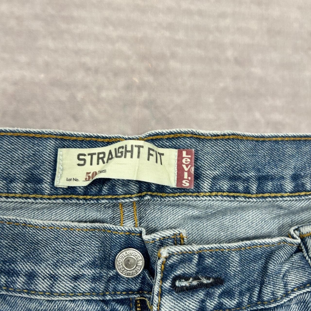 Levi's Shorts Levi 505 Straight Fit Cut Off Denim Shorts Men's 36 thumbnail 4