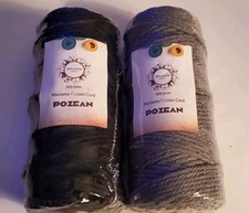 Macrame Cord 3mm 2 Rolls Black And Gray New Sealed Crafts Twine String Rope