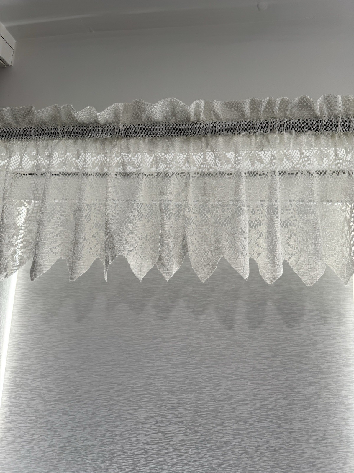 laura ashley Lace window valance Set Of 2 Colors Biege