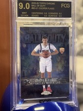 Cooper Flagg (RC) 2025-26 Topps Chrome Ball Of Duty #BD-21 Mint 9