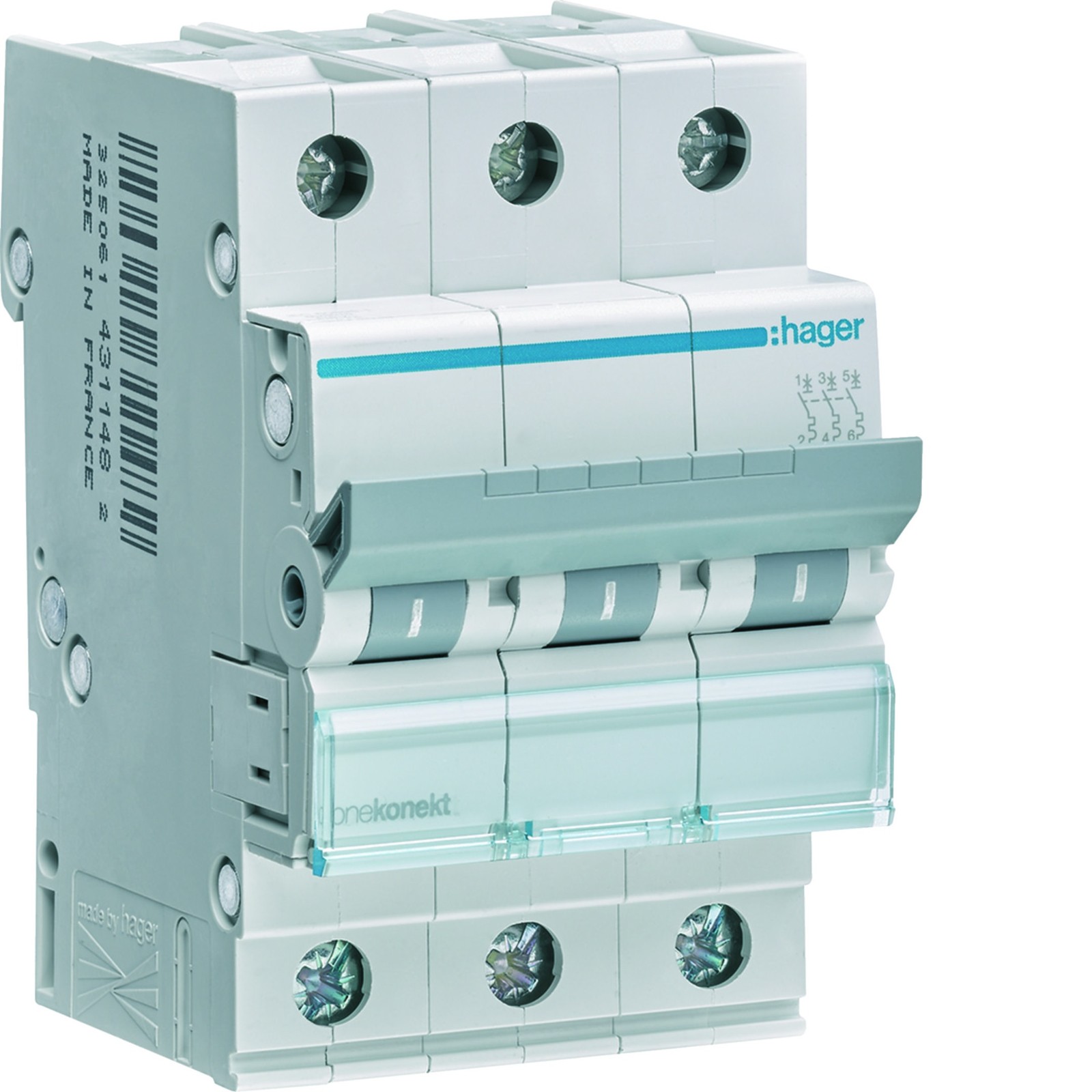 MCN350E OVERCURRENT CIRCUIT BREAKER C 50A 3P 3M 6KA