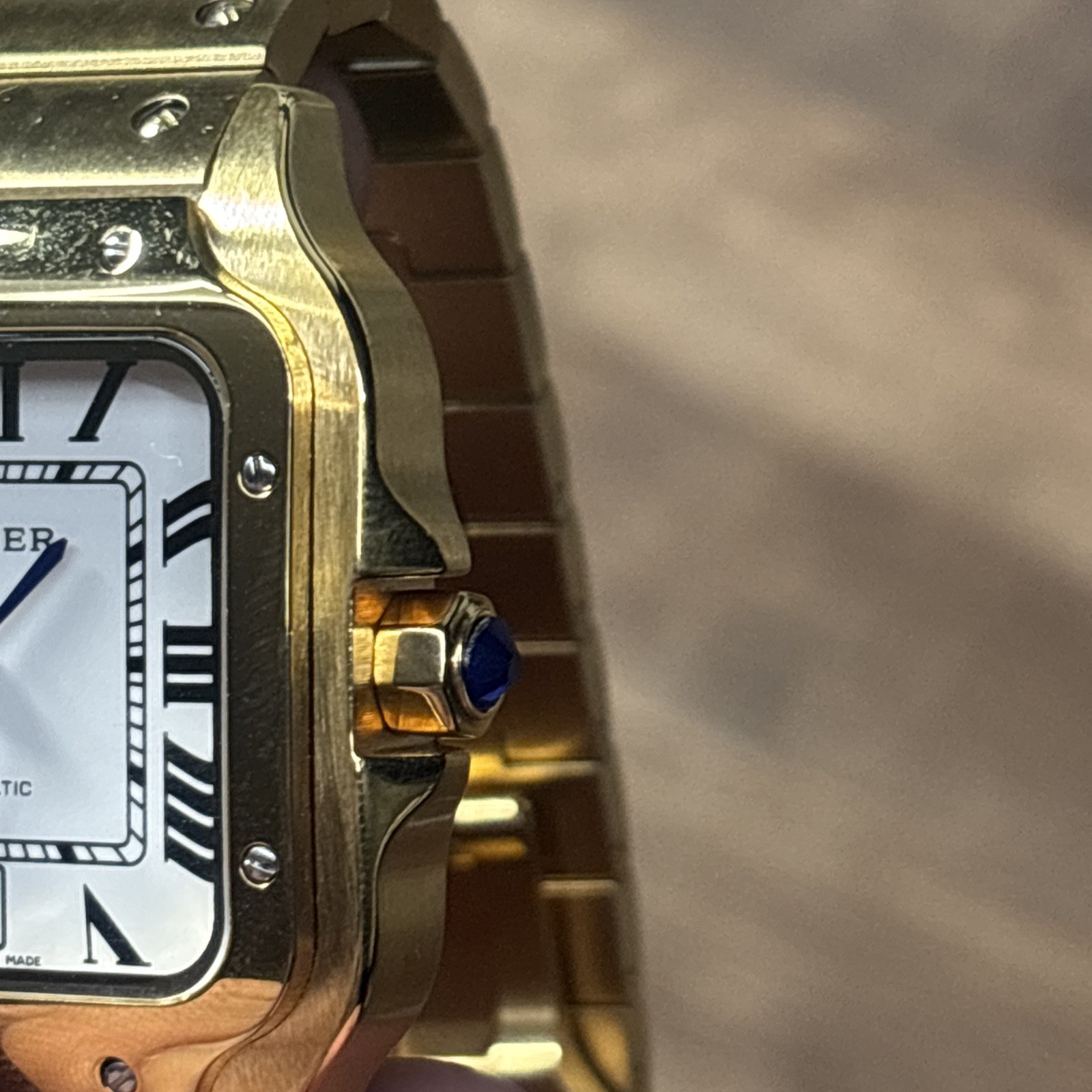 watch men automatic Square Blue Accent - image 4