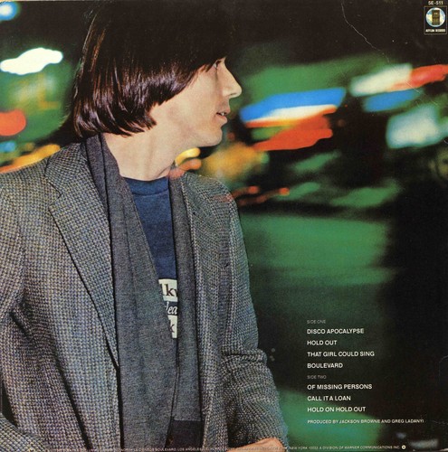 Jackson Browne - Hold Out Vinyl LP Asylum Records 5E-511 Stereo - Picture 2 of 2