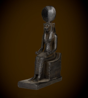 Egyptian Artifact Figurine Goddess Sekhmet Egyptian Authentic BC