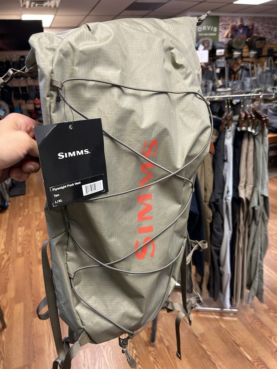 Simms Flyweight Pack Vest - Tan - L/XL | eBay