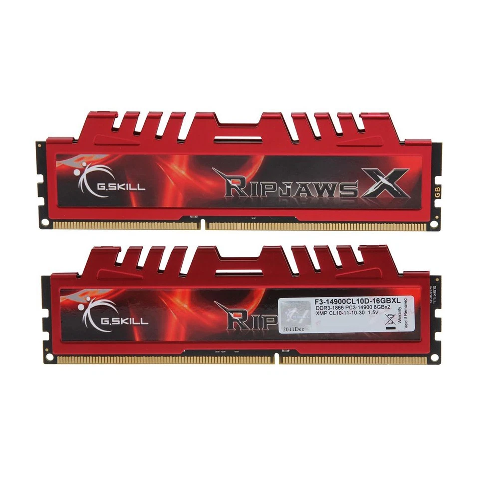 G.SKILL Ripjaws X 16GB 2x 8GB DDR3 1866MHz PC3-14900U 240Pin Desktop Memory BT - Image 2 of 4