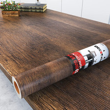 Contact Paper Wood Grain Peel and Stick Wallpaper Self Adhesive Removable Brown