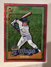 2019 Donruss Nicknames Pink Fireworks JAVIER BAEZ/EL MAGO #N4 Cubs