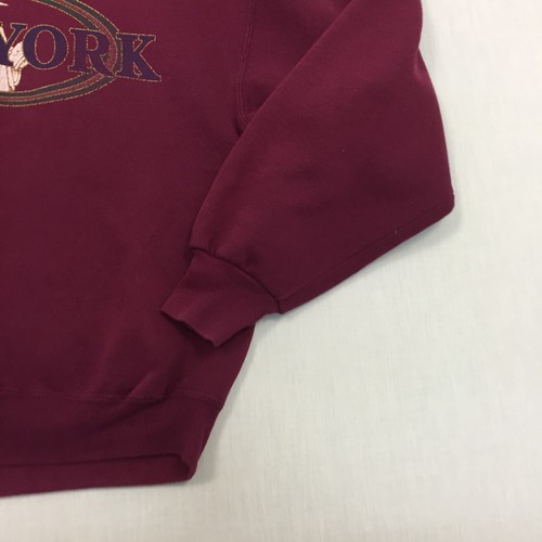 Vintage New York Sweatshirt Mens Medium Jumper Cotton Crew Neck Made In USA (M) - Picture 2 of 11