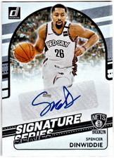 2020-21 Panini Donruss Basketball Signature Series Spencer Dinwiddie #SG-SDW