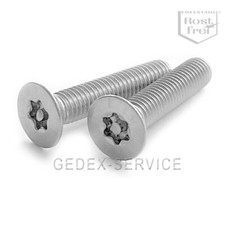 DIN 7991 TORX * PIN M3 M4 M5 M6 M8 Senkkopf-Sicherheitsschrauben  EDELSTAHL A2