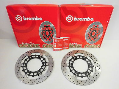 BREMBO BREMSSCHEIBEN VORNE SERIE ORO + BREMSBELÄGE VORNE SC 78B40875 + SU19SC