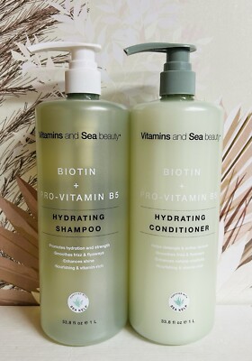 Vitamins & Sea Beauty ~ Biotin & Pro-Vitamin B5 Hydrating Shampoo & Conditioner