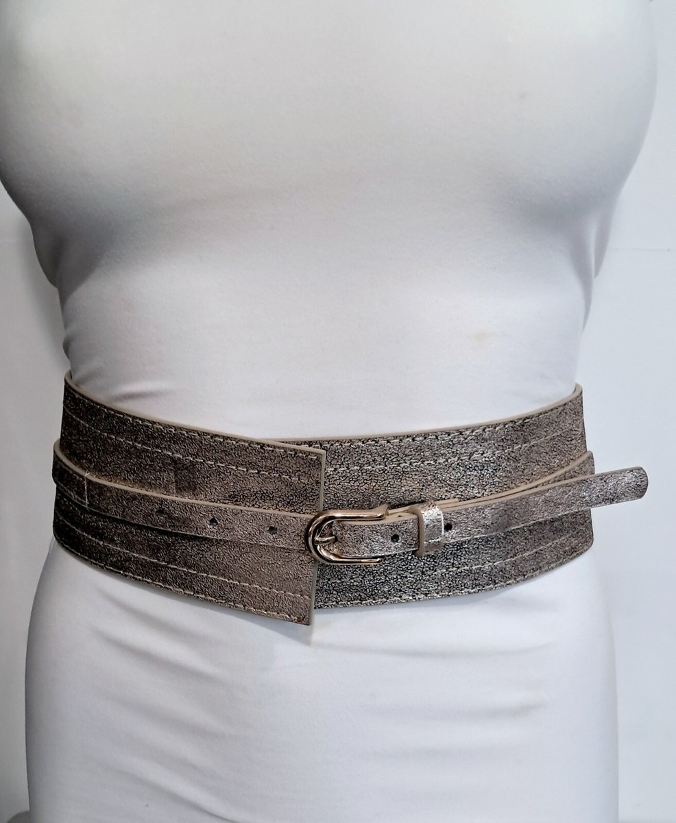 plus size silver belt