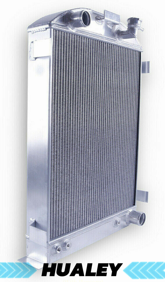 FILA Radiatore in alluminio 3 file per motore 1932 HI BOY Hot Rod Chevy V8 AT MT