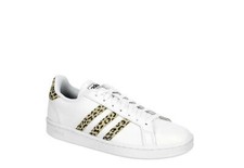 ADIDAS WOMENS GRAND COURT SNEAKER WHITE LEOPARD SNEAKERS Sneaker