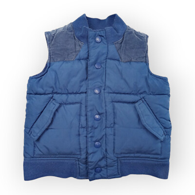 Old Navy Jungen Weste 98 3T blau Übergangsjacke Frühling Jacke Steppweste
