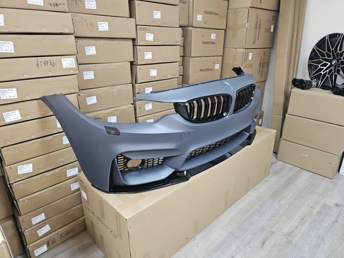 Bmw 2014-2020 4 Series F32 M4 Style Front Bumper Cover With Lip Kit 428I 435I - Picture 19 of 24