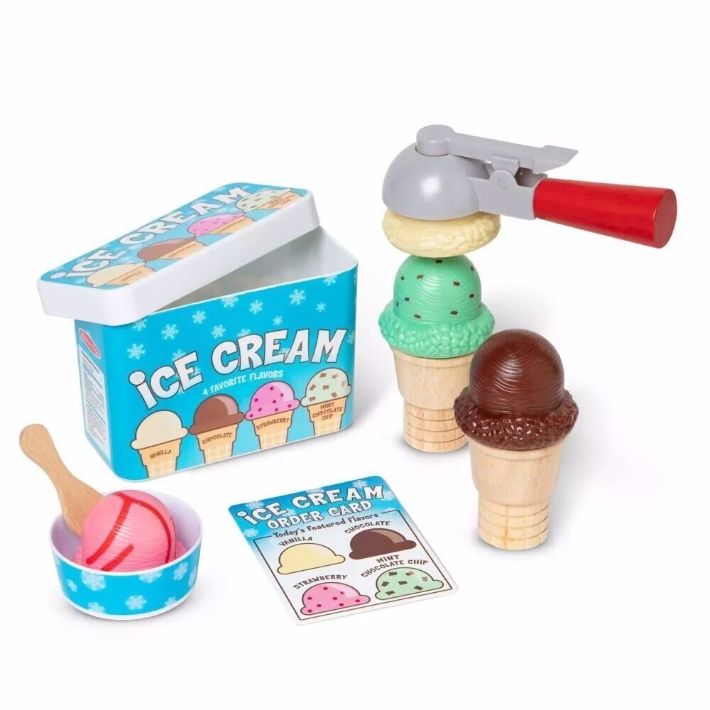 Ice Cream Cone Pretend Game Balancing Learning Play Food