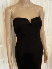 NWT Urban Outfitters Silence + Noise M Black Strapless Stretch Short Mini Dress