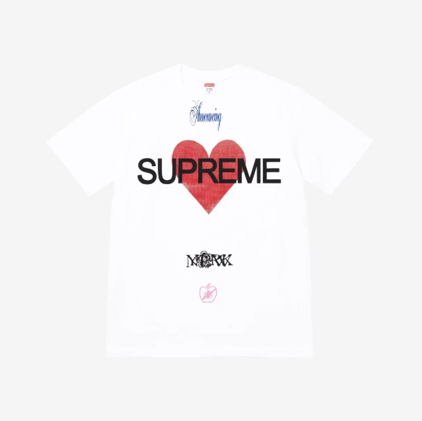 T shirt Annonce Suprême Blanc 25SS 100%Authentique