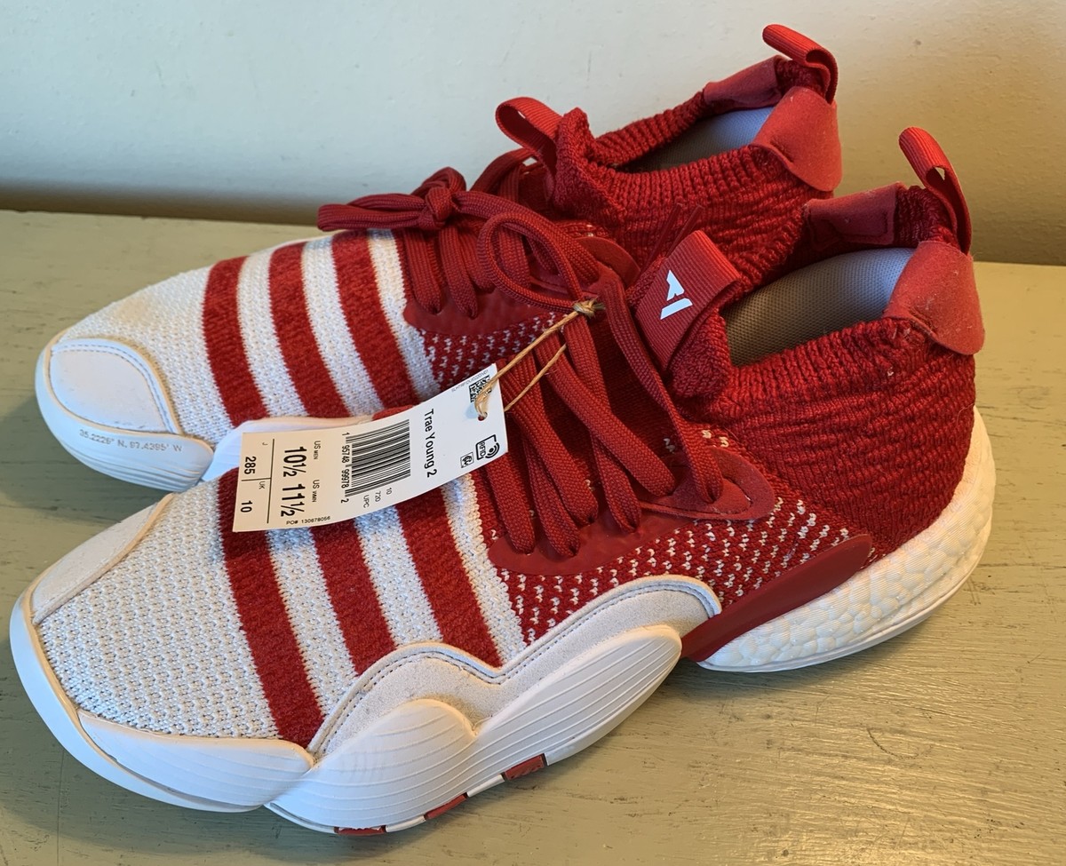 Adidas Trae Young 2 Basketball Shoes,Size 10.5 Red H03845 | eBay