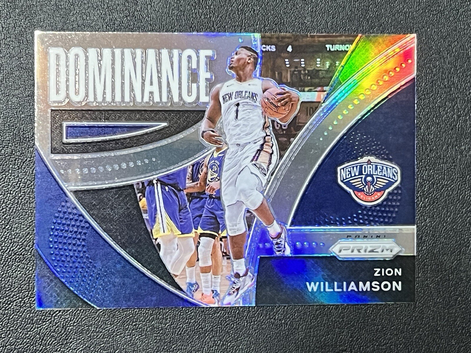 ZION WILLIAMSON #17 2021-22 PANINI PRIZM PELICANS DOMINANCE SILVER PRIZM