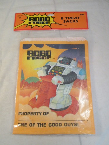 Vintage 1984 Ideal Robo Force Treat Sacks