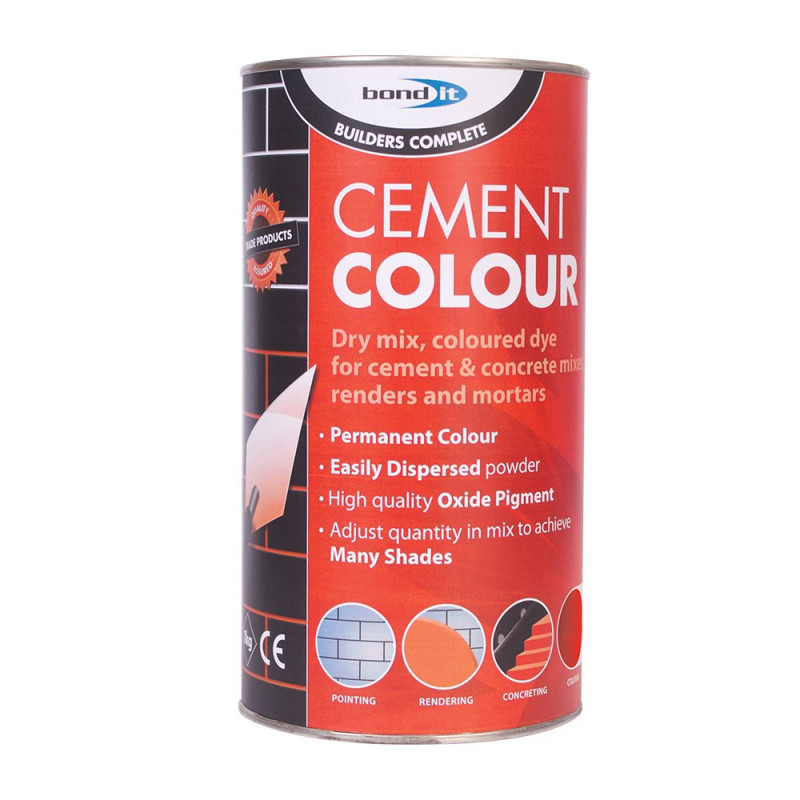 Bond It Powdered Cement Mortar Pointing Concrete Colouring Pigment Dye 1Kg Red