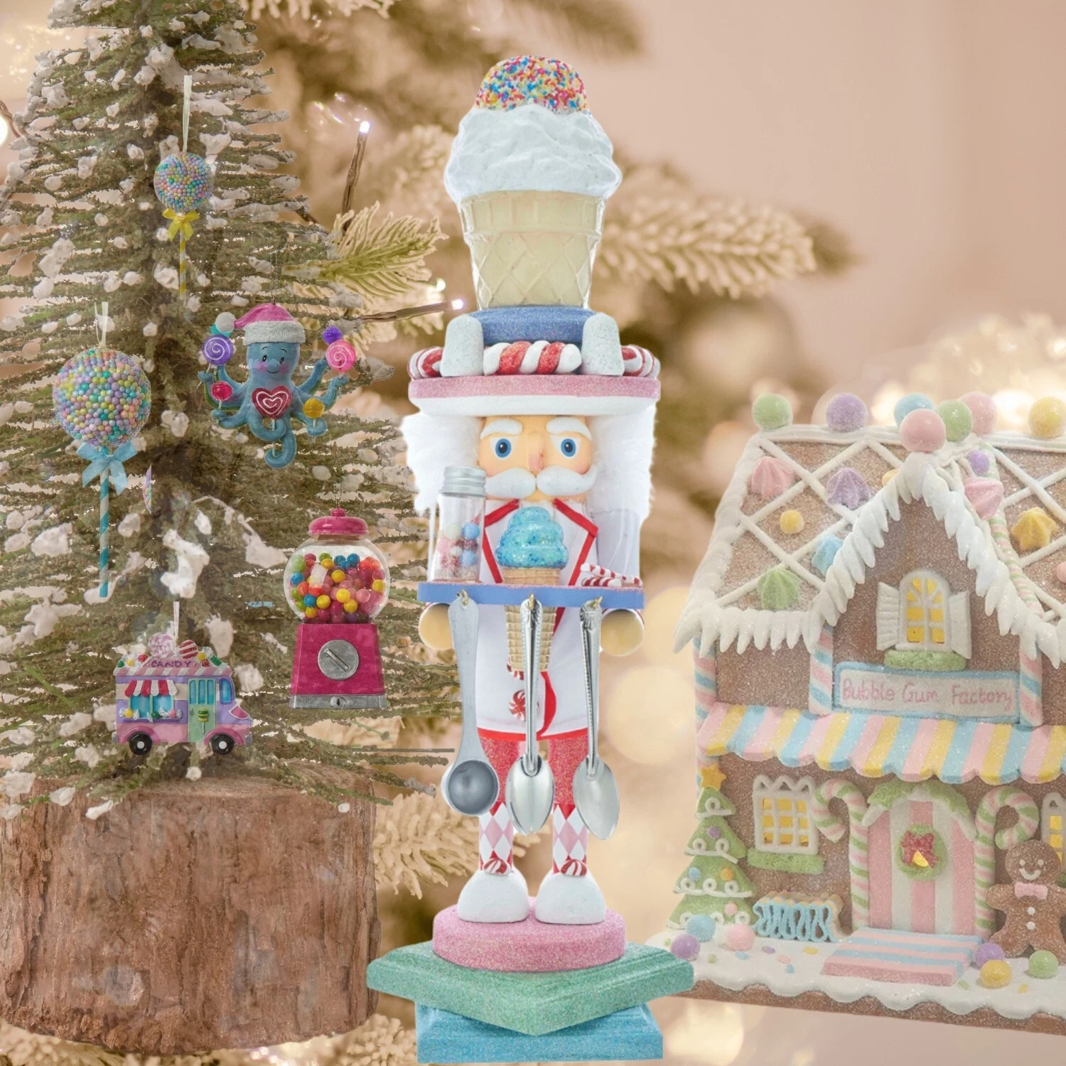 Kurt Adler 19" Hollywood™ Ice Cream Nutcracker Spoonful of Sugar